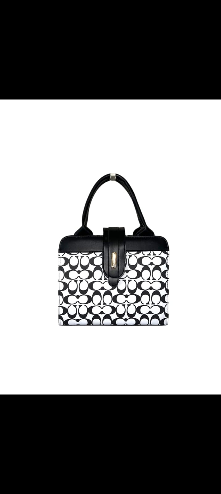 Flap Box Monogram Top-Handle Tote Bag —   handbag by HandbagsAvenue